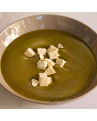 Crema de espinacas y calabacín con queso feta (350 g)