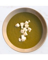Crema de espinacas y calabacín con queso feta (350 g)