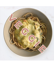 veggie ESPAGUETIS INTEGRALES CON TOFU EN SALSA DE PUERRO