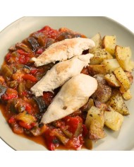 Fit XL - SOLOMILLO DE POLLO CON PISTO Y PATATA ASADA