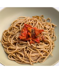ESPAGUETIS PESTO CON TOMATES ASADOS (300g)