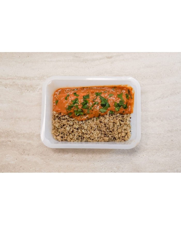 by Emily Costa SALMÓN AL CURRY CON QUINOA