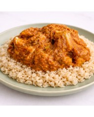 PECHUGAS EN SALSA DE CEBOLLA CON ARROZ INTEGRAL