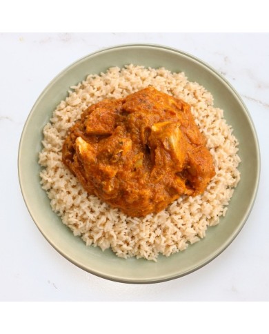 PECHUGAS EN SALSA DE CEBOLLA CON ARROZ INTEGRAL