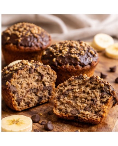 Muffin de «banana bread"