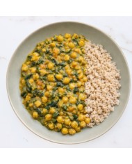 CURRY DE GARBANZOS CON ARROZ INTEGRAL