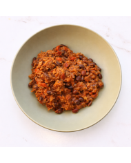keto CHILI PICANTE DE CARNE CON FRIJOLES