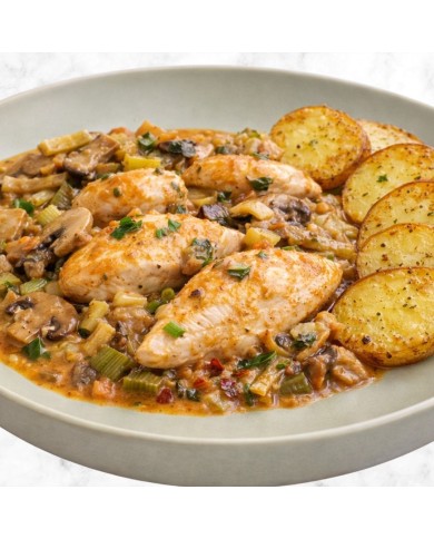 Fit XL - PECHUGAS STROGONOF CON PATATAS