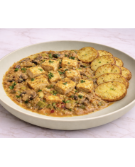 veggie TOFU STROGONOF CON PATATAS