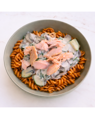 keto PASTA LENTEJAS CREMOSA CON SALMÓN