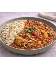 keto GUISO DE TINGA DE POLLO CON COLIRROZ