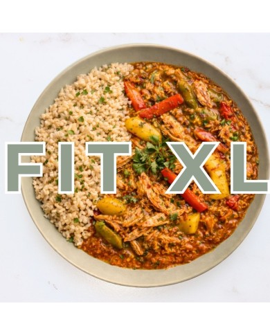 Fit XL - GUISO DE TINGA DE POLLO CON ARROZ INTEGRAL