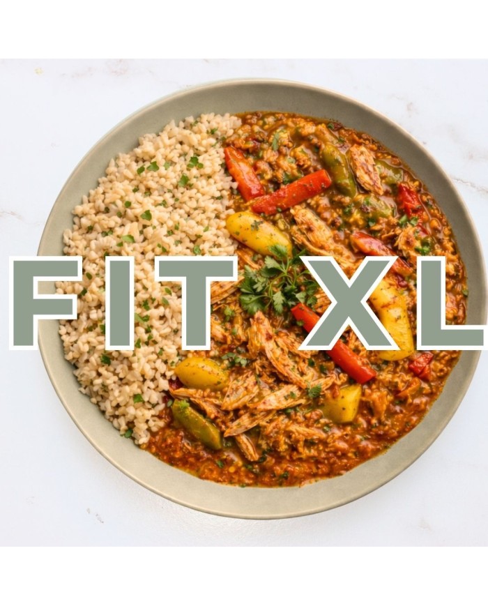 Fit XL - GUISO DE TINGA DE POLLO CON ARROZ INTEGRAL