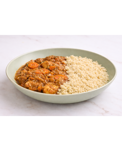 keto TAJINE DE POLLO ESPECIADO CON COLIARROZ