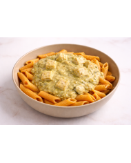 keto PASTA DE LENTEJA CON POLLO EN SALSA DE PUERRO