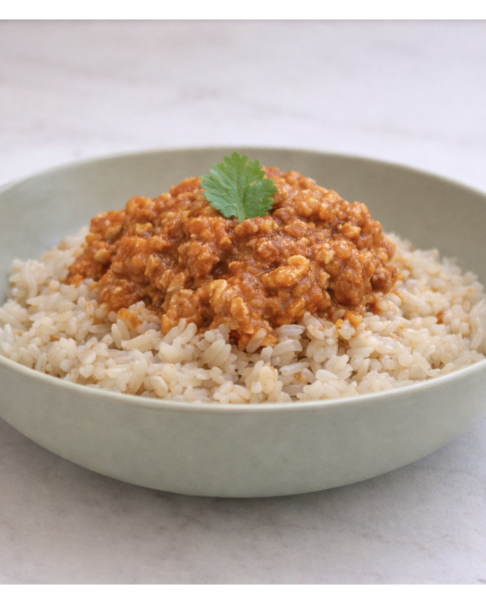 RAGÚ DE CARNE CON ARROZ INTEGRAL