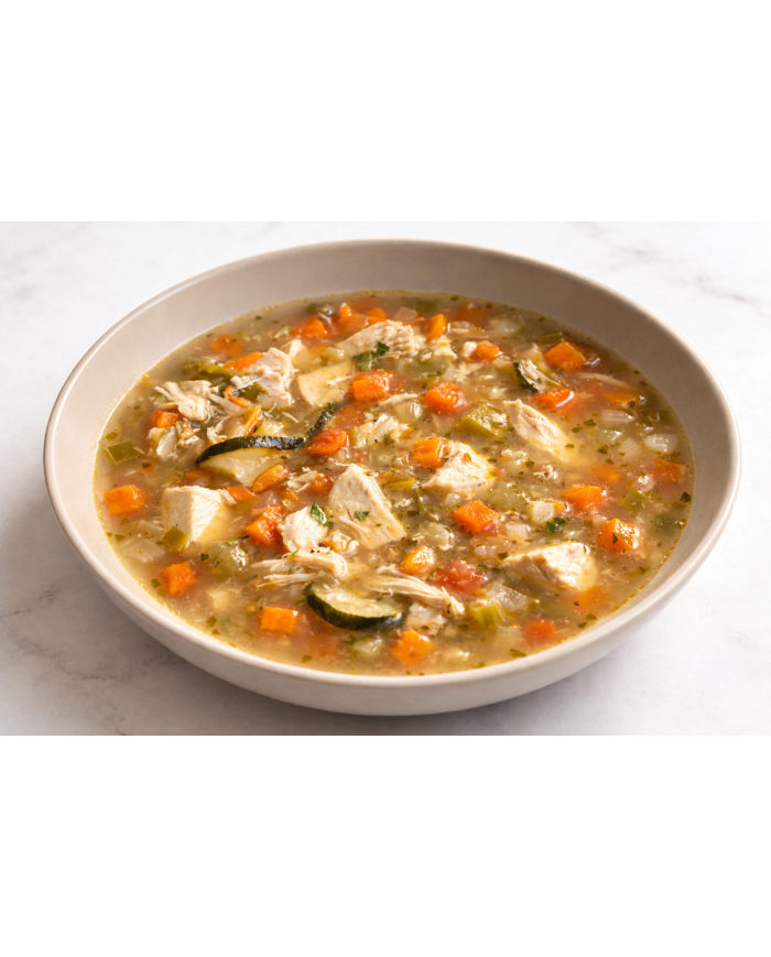 keto SOPA MINESTRONE CON POLLO