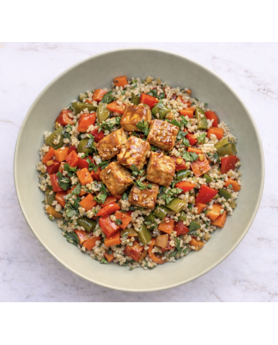 veggie ARROZ INTEGRAL CREMOSO CON TOFU THAI