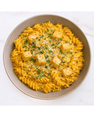 veggie FUSILIS INTEGRALES EN SALSA DE CALABAZA CON TOFU