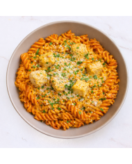 keto PASTA DE LENTEJA EN SALSA DE CALABAZA CON POLLO