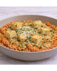 keto PASTA DE LENTEJA EN SALSA DE CALABAZA CON POLLO