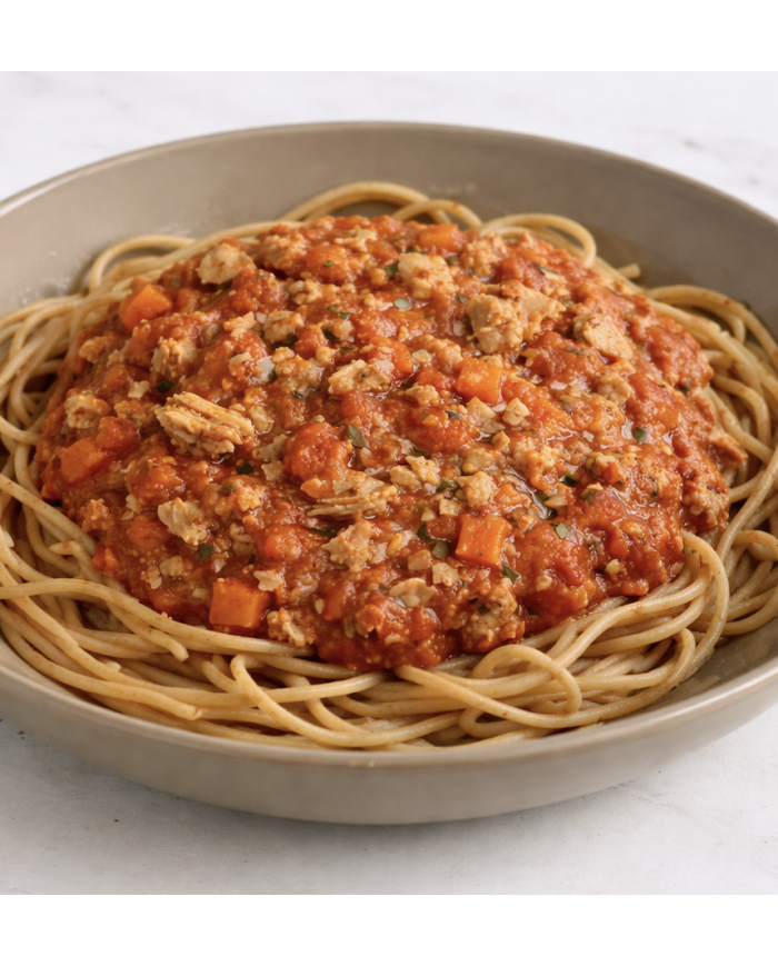 Fit XL - ESPAGUETIS INTEGRALES CON BOLOÑESA DE ATÚN