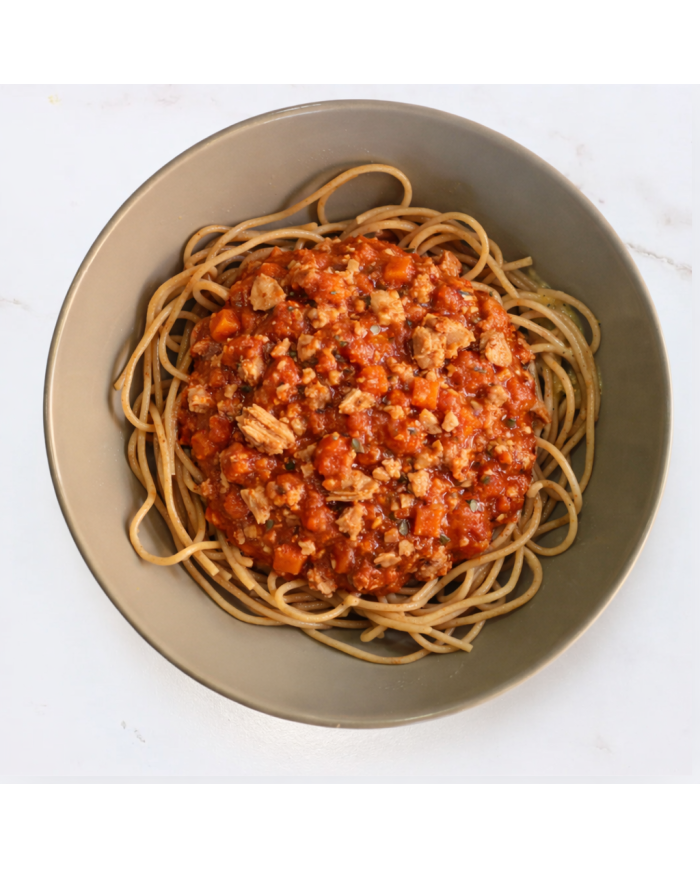 ESPAGUETIS INTEGRALES CON BOLOÑESA DE ATÚN