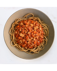 ESPAGUETIS INTEGRALES CON BOLOÑESA DE ATÚN