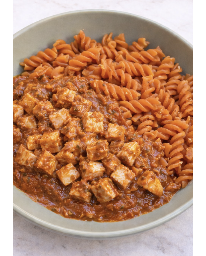 keto PECHUGAS EN SALSA CON PASTA DE LENTEJAS