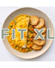 Fit XL - MERLUZA EN SALSA DE MOSTAZA CON PATATAS Y VERDURITAS