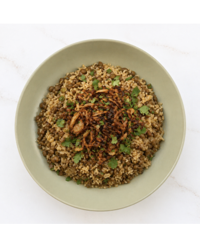 MUJADARA DE LENTEJAS