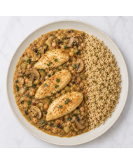 PECHUGAS STROGONOF CON ARROZ INTEGRAL