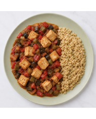 veggie TOFU CON PISTO CASERO Y ARROZ INTEGRAL