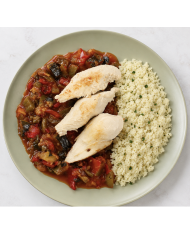 keto CONTRAMUSLO CON PISTO Y COLIARROZ
