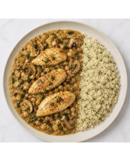 keto PECHUGAS STROGONOF CON COLIARROZ