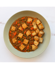 veggie ESCALDUMS DE TOFU CON PATATAS