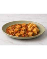 veggie ESCALDUMS DE TOFU CON PATATAS