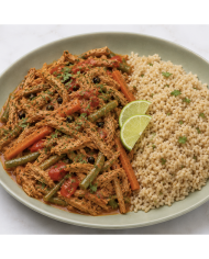 COCHINITA PIBIL CON ARROZ INTEGRAL