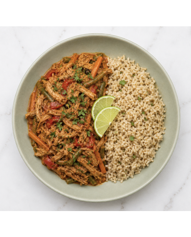 COCHINITA PIBIL CON ARROZ INTEGRAL
