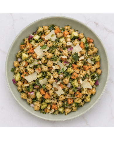 ENSALADA PESTO DE GARBANZOS