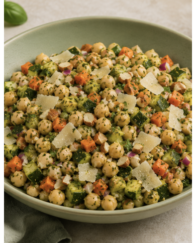 Fit XL - ENSALADA PESTO DE GARBANZOS