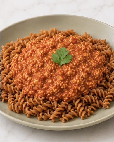 keto BOLOÑESA CON PASTA DE LENTEJAS