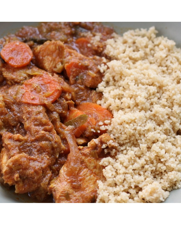 kids TAJINE DE POLLO ESPECIADO CON COUSCOUS