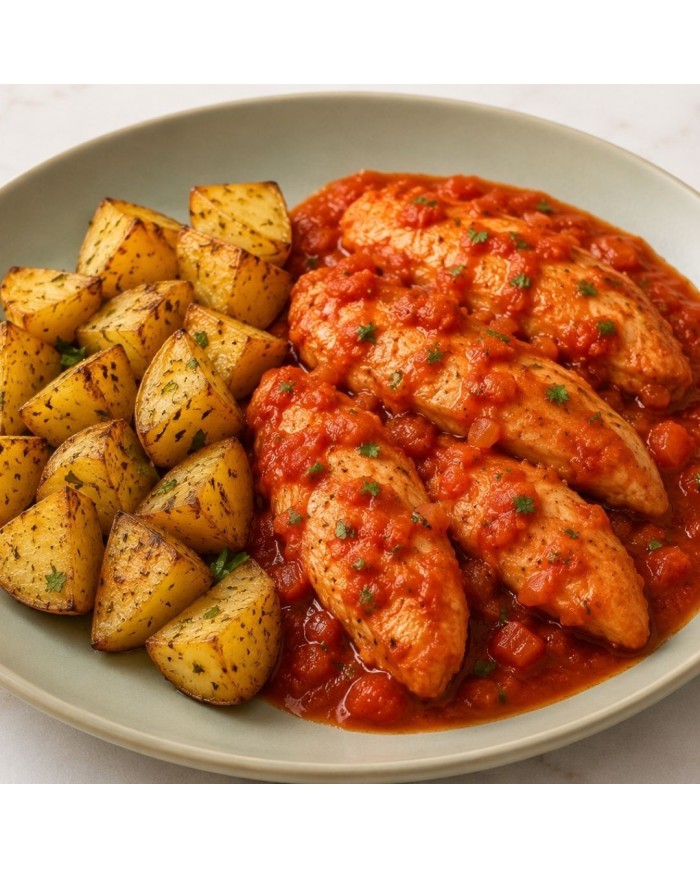 Fit XL - PECHUGAS EN SALSA DE TOMATE CON PATATAS