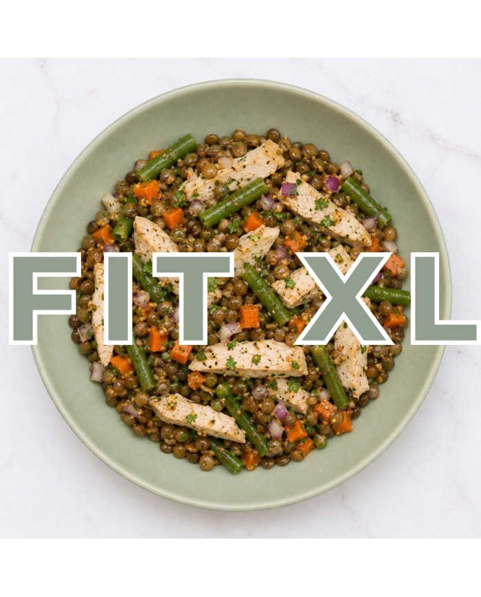Fit XL - ENSALADA DE LENTEJAS Y POLLO A LA VINAGRETA
