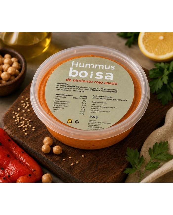 HUMMUS BOISA DE PIMIENTO ASADO