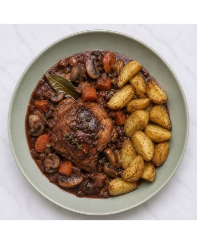 COQ AU VIN CON PATATAS