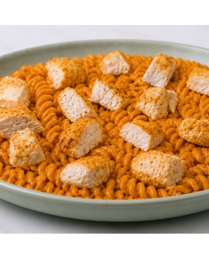 keto PASTA DE LENTEJAS CON POLLO EN SALSA DE ZANAHORIA