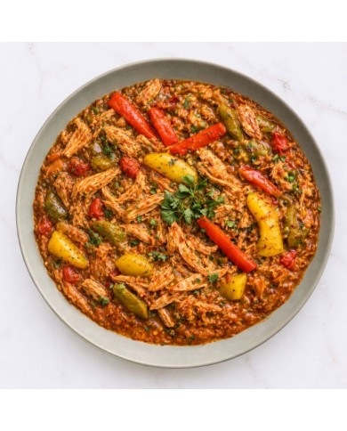 keto GUISO DE TINGA DE POLLO