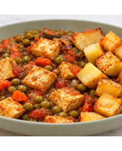 veggie ESTOFADO DE TOFU EN SALSA CON PATATAS